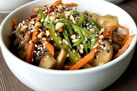 Лапша вок с овощами