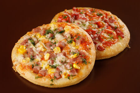 Мини-пицца с ветчиной