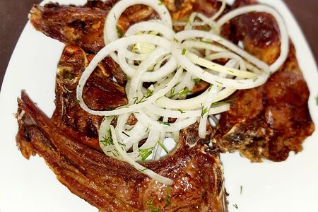 Шашлык из каре баранины