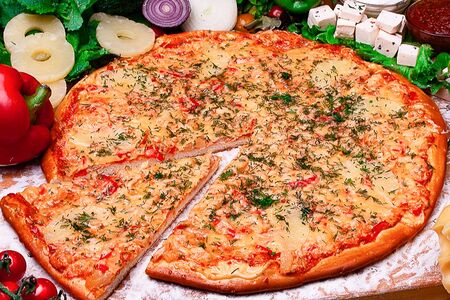 Пицца Курица-ананас