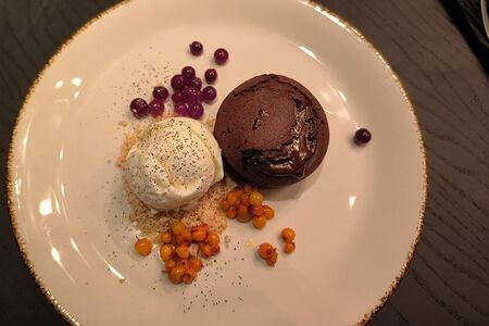 Лавандовый фондан