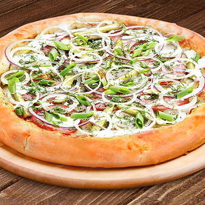 Пицца Деревенская 30 см на классическом тесте