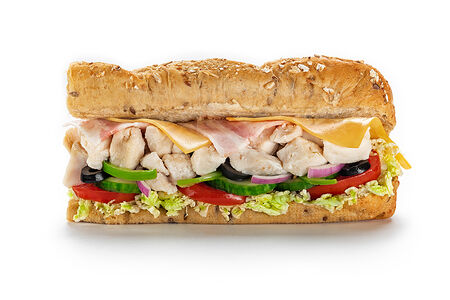 Сэндвич курица и бекон