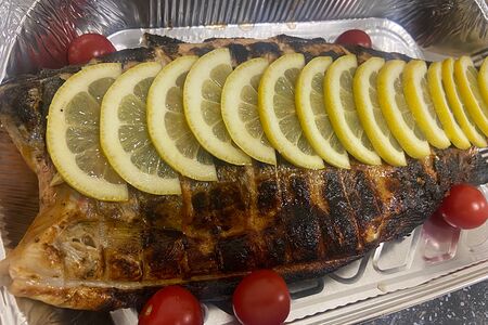 Форель на мангале