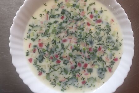 Окрошка на сыворотке