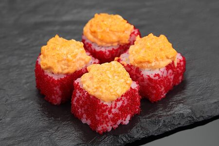 Запеченный ролл с крабом (мини)