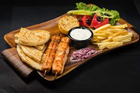 Порция с семгой