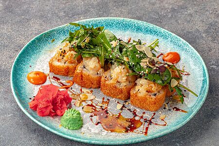 Тартар ролл с гребешком