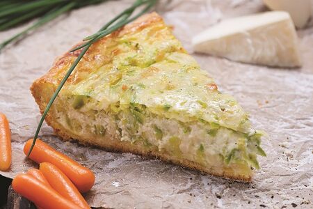 Киш с козьим сыром