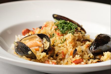 Плов с морепродуктами