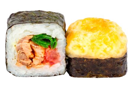 Ролл запечённый Лосось терияки