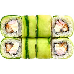 Алабама с угрем и креветкой