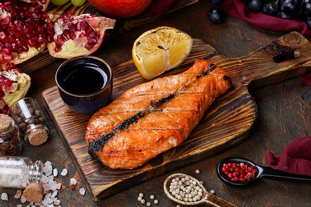 Семга на мангале