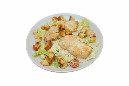 Салат Цезарь с курицей