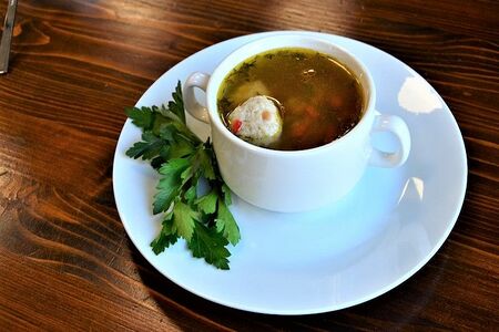 Суп картофельный с мясными фрикадельками