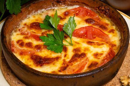 Жареный сыр сулугуни на кеци