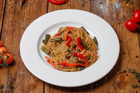 Фунчоза с овощами