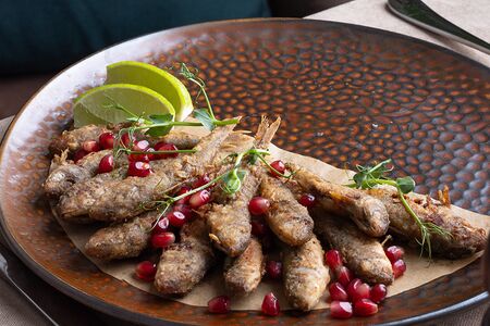 Черноморская барабуля жареная