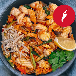 Вок №5 Рис том ям с морепродуктами