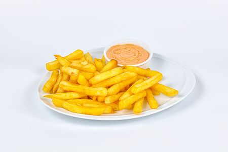 Картошка фри с соусом спайси