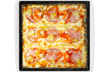 Пицца Черный квадрат с креветками