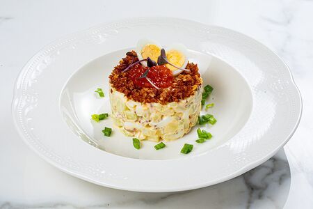 Оливье с цыпленком