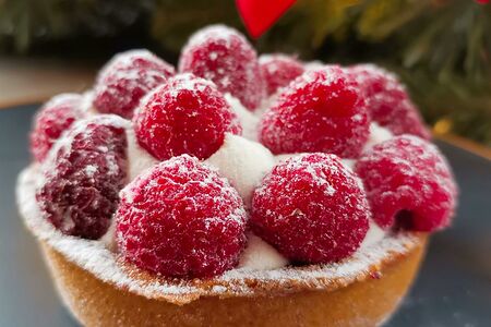 Тарталетка малиновая