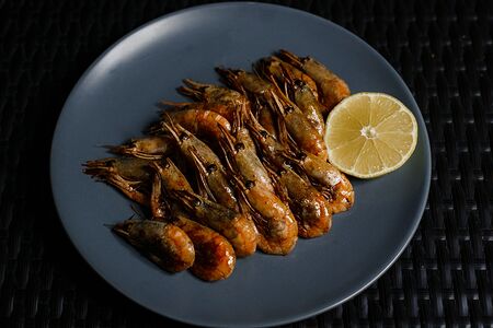 Креветки жареные