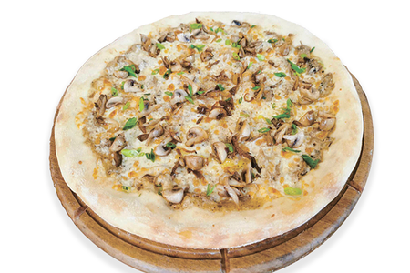 Пицца с грибами, сыром моцарелла и зеленым луком 38см