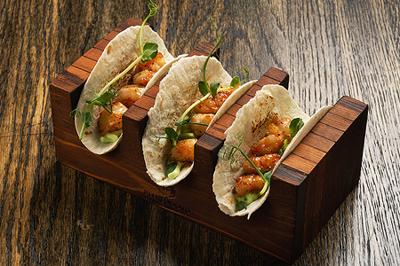 Лепешки с креветками