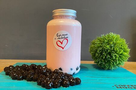 Milk tea / Сливочная клубника-Тапиока