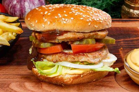 Бургер Две котлеты маленький