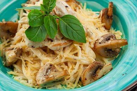Паста Курица и грибы