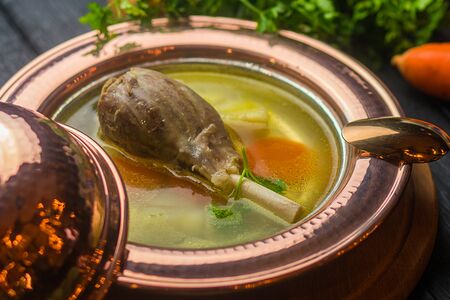 Суп из бараньей голени