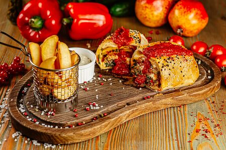 Бургер в тесте