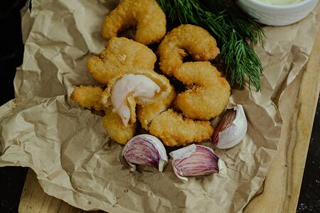 Креветки темпура