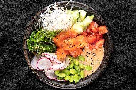 Поке с лососем