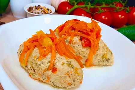 Голубец из индейки на пару