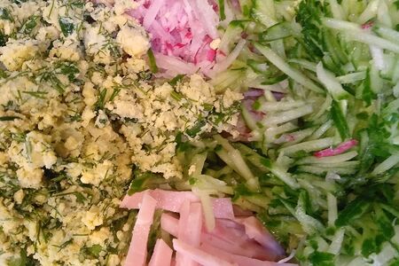 Окрошка на кефире