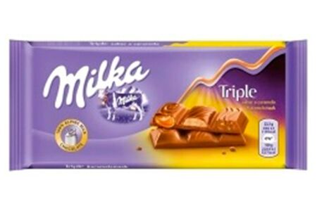 Милка Шоколадная плитка Трипл карамель