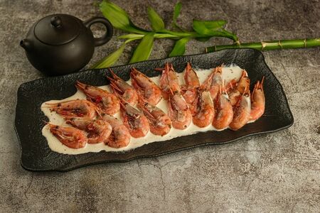 Креветки в сливочном соусе