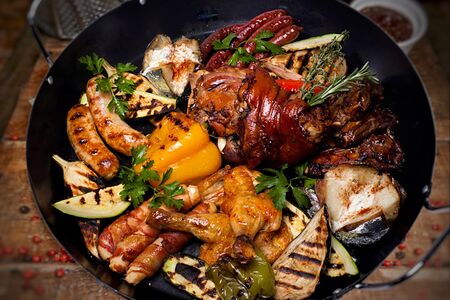 Мясная сковорода