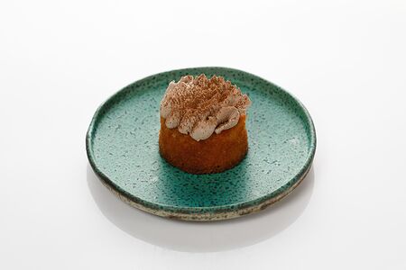 Лимонный кекс с шоколадным кремом