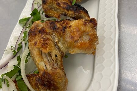 Куриные крылья на мангале