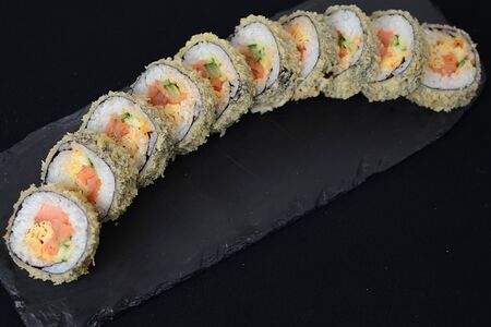 Асаги с копченным лососем