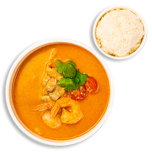 Том Ям с креветками на кокосовом молоке