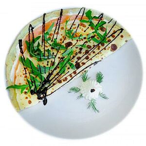 Բլիթ սաղմոնով և սերուցքային պանրով