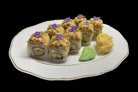 Спайси угорь с японским омлетом