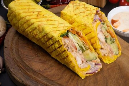 Сырная шаурма с цыпленком