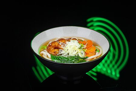 Суп удон с креветкой